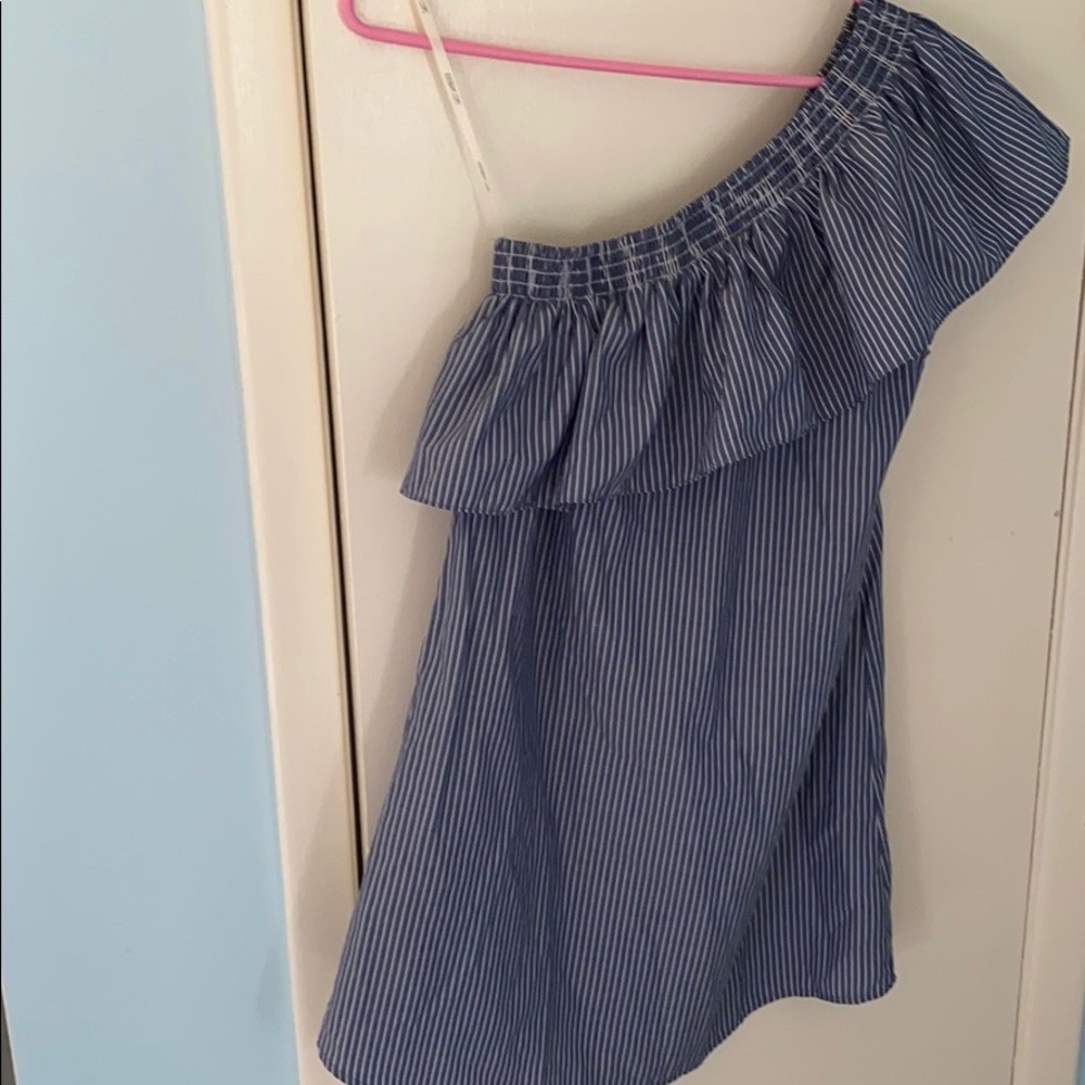 Beautiful one shoulder striped dress